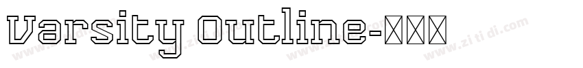 Varsity Outline字体转换 Varsity Outline字体转换